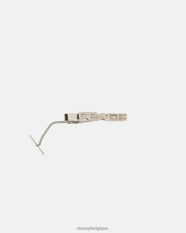autres pince à cravate paix unisexe argent STUSSY V46H432