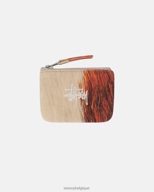 autres porte-monnaie en toile unisexe peau de vache STUSSY V46H445