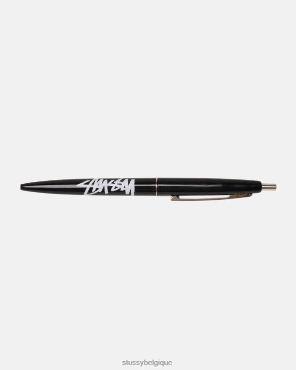 autres stylo clip bic unisexe noir STUSSY V46H418