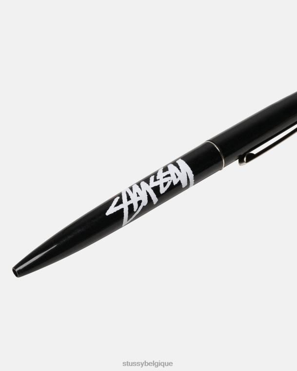 autres stylo clip bic unisexe noir STUSSY V46H418