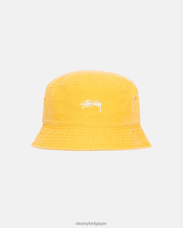 couvre-chef bob en stock délavé unisexe or STUSSY V46H490