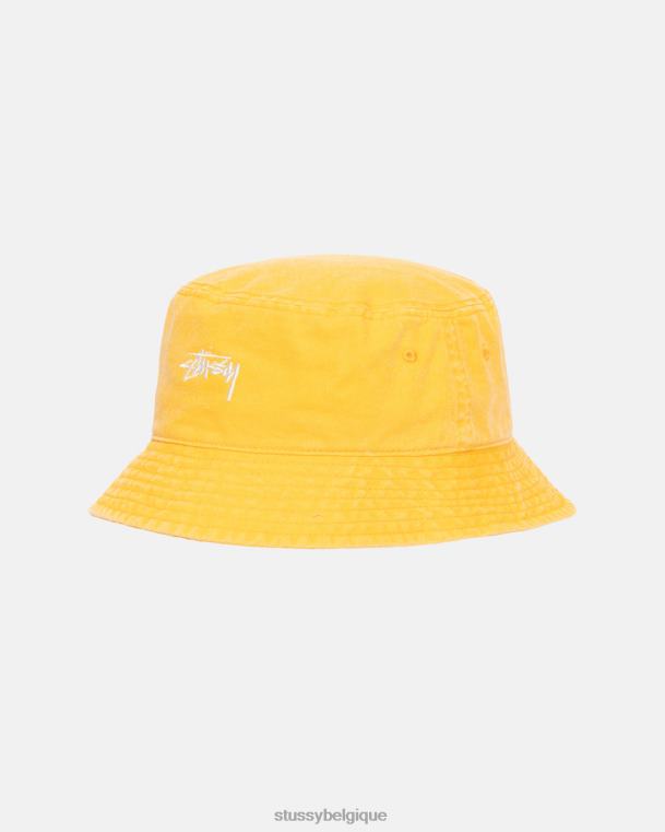 couvre-chef bob en stock délavé unisexe or STUSSY V46H490