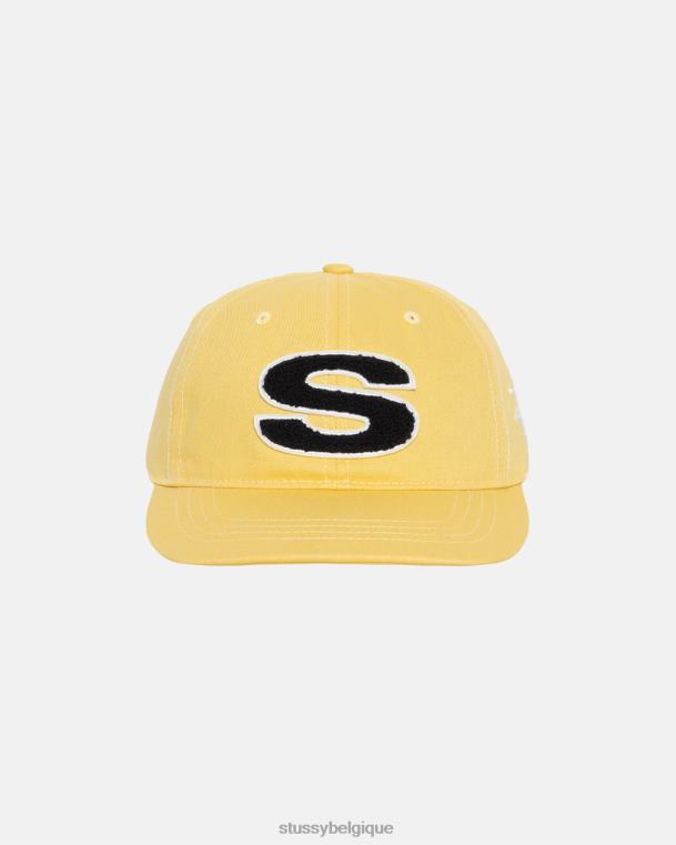 couvre-chef casquette chenille s low pro unisexe moutarde STUSSY V46H382