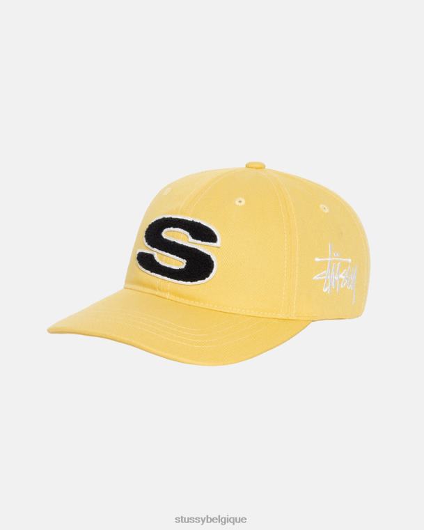 couvre-chef casquette chenille s low pro unisexe moutarde STUSSY V46H382