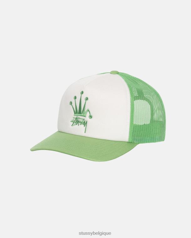 couvre-chef casquette de camionneur Crown Stock unisexe menthe STUSSY V46H369