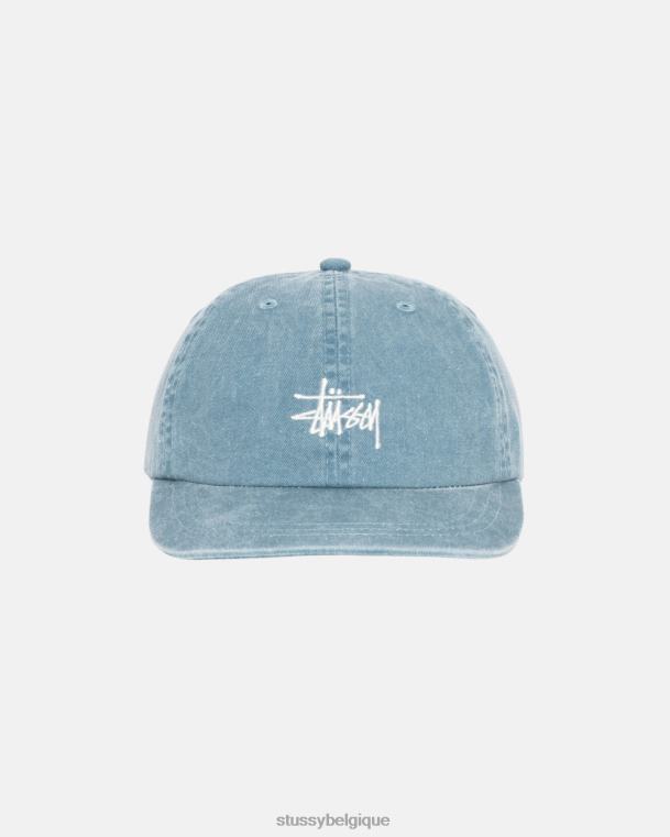 couvre-chef casquette low pro stock lavé unisexe Sarcelle foncée STUSSY V46H395