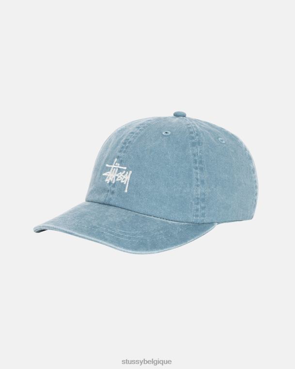 couvre-chef casquette low pro stock lavé unisexe Sarcelle foncée STUSSY V46H395