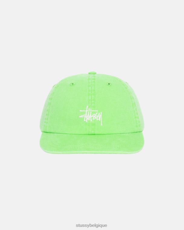 couvre-chef casquette low pro stock lavé unisexe chaux STUSSY V46H394