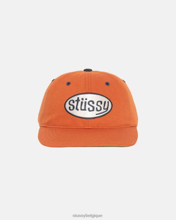 couvre-chef casquette pitstop low pro unisexe rouiller STUSSY V46H380