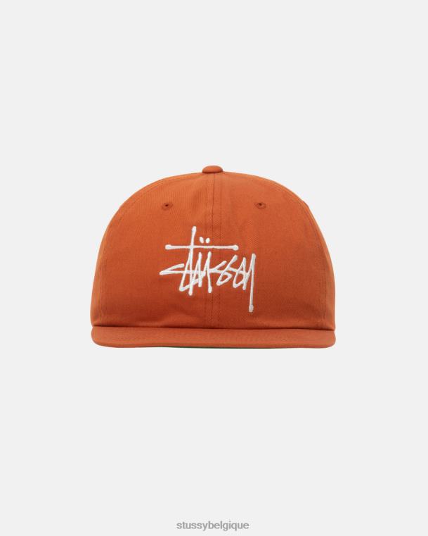 couvre-chef casquette strapback basique unisexe Orange sombre STUSSY V46H404