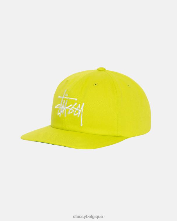 couvre-chef casquette strapback basique unisexe chaux STUSSY V46H402