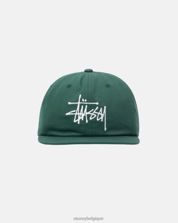 couvre-chef casquette strapback basique unisexe forêt STUSSY V46H399
