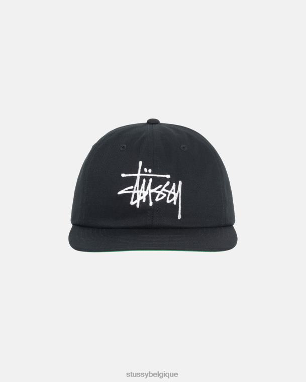 couvre-chef casquette strapback basique unisexe noir STUSSY V46H398