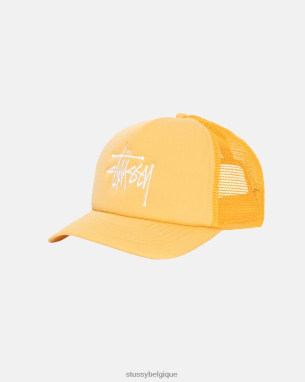 couvre-chef grande casquette de camionneur de base unisexe or STUSSY V46H377
