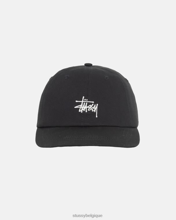 couvre-chef stock de base faible casquette pro unisexe noir STUSSY V46H384