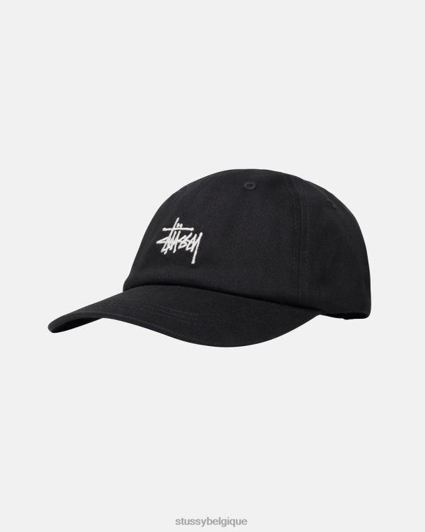 couvre-chef stock de base faible casquette pro unisexe noir STUSSY V46H384