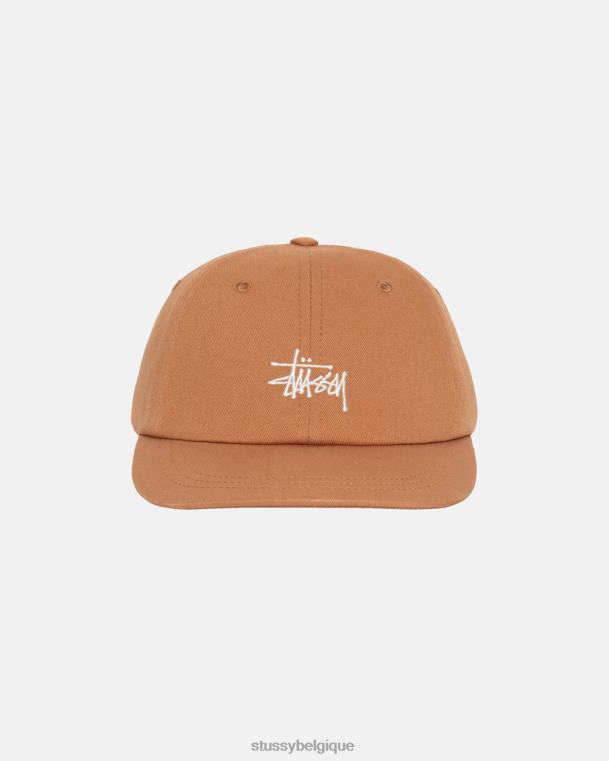 couvre-chef stock de base faible casquette pro unisexe rouiller STUSSY V46H392