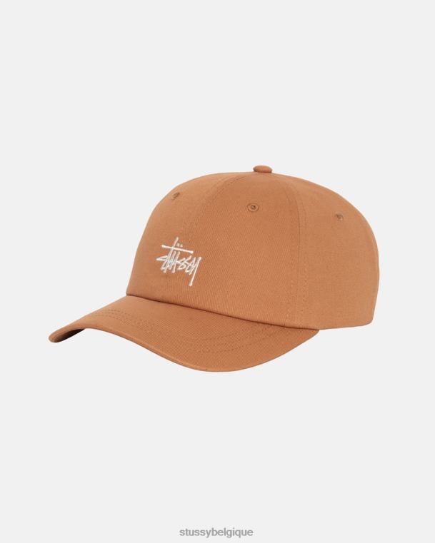 couvre-chef stock de base faible casquette pro unisexe rouiller STUSSY V46H392