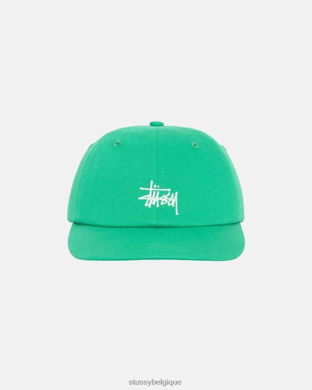 couvre-chef stock de base faible casquette pro unisexe vert STUSSY V46H390