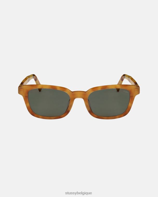 lunettes lunettes de soleil Owen unisexe écaille de miel/vert foncé STUSSY V46H473