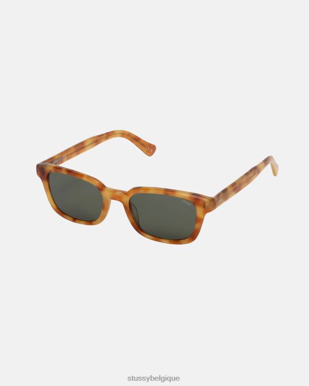 lunettes lunettes de soleil Owen unisexe écaille de miel/vert foncé STUSSY V46H473