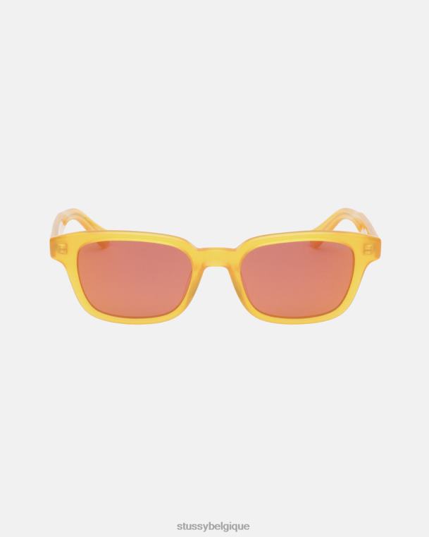 lunettes lunettes de soleil Owen unisexe jaune givré STUSSY V46H474