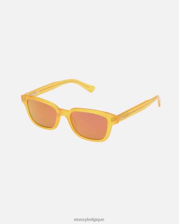 lunettes lunettes de soleil Owen unisexe jaune givré STUSSY V46H474