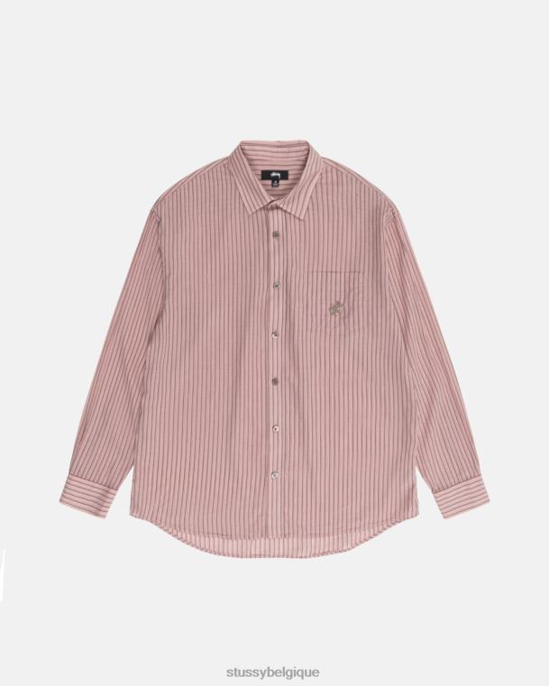 haut et chemises chemise classique légère unisexe brique STUSSY V46H516