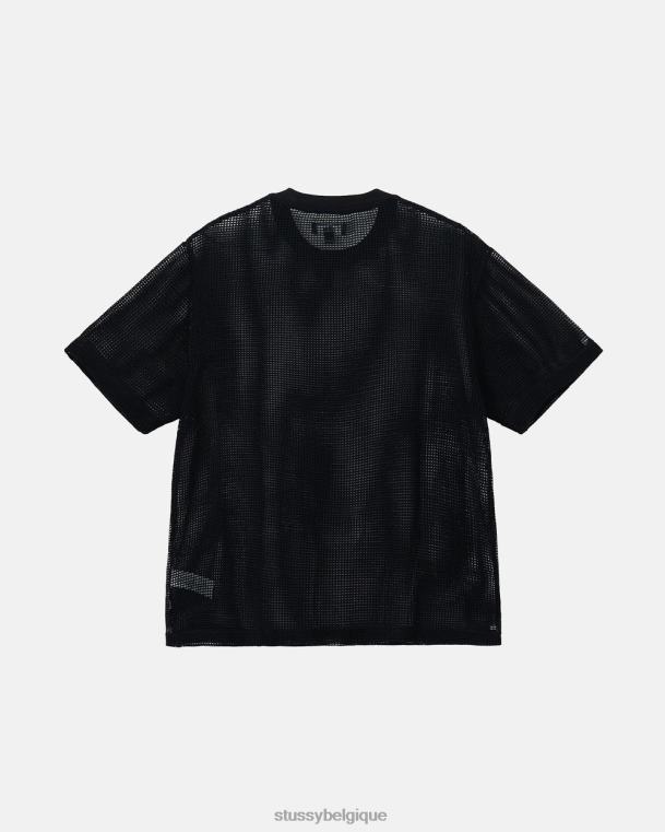 haut et chemises maille de coton ss équipage unisexe noir STUSSY V46H509