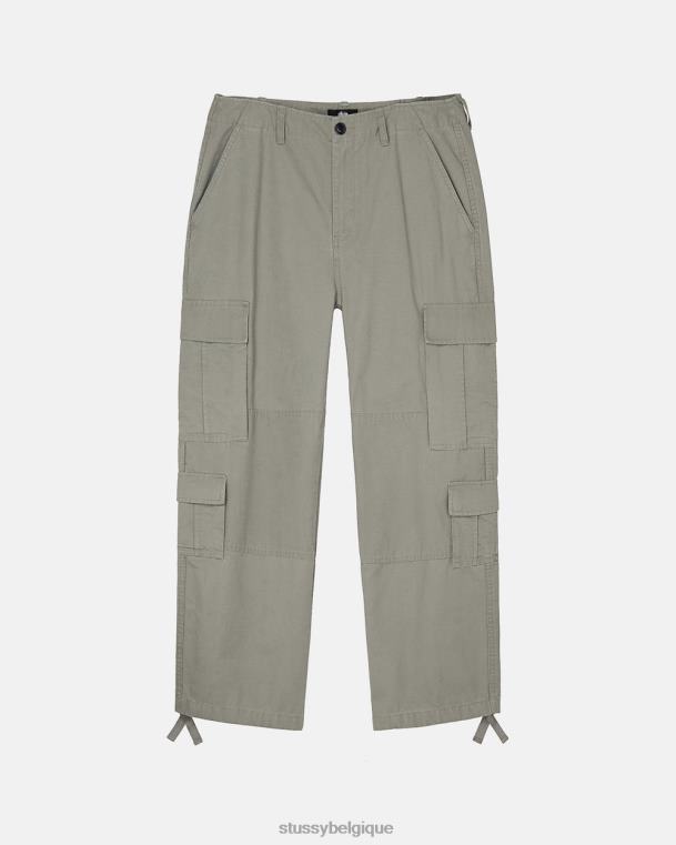 pantalon cargaison excédentaire indéchirable unisexe olive STUSSY V46H341