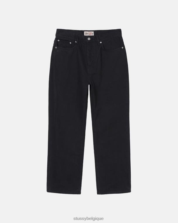 pantalon jean classique surteint unisexe noir STUSSY V46H330