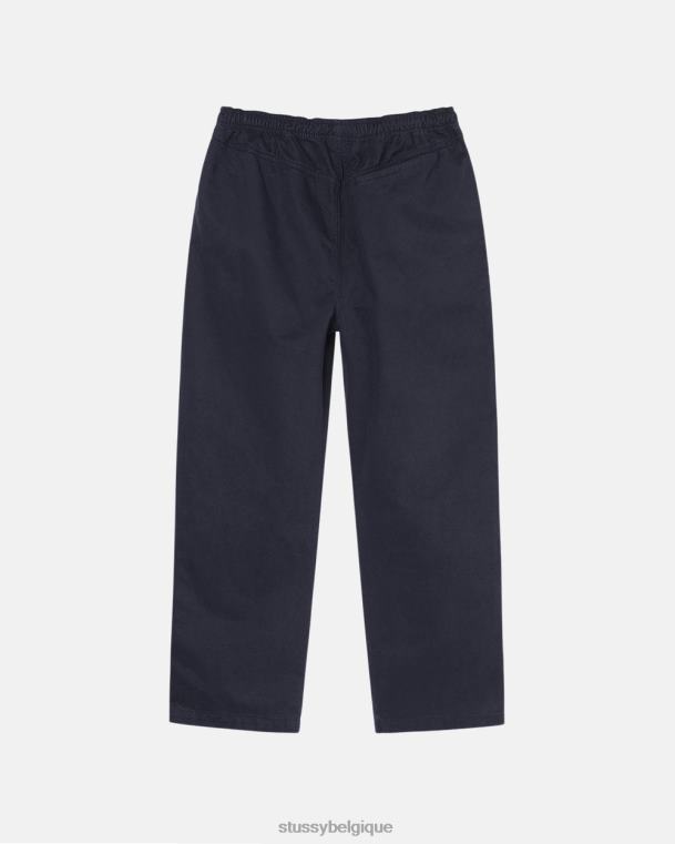 pantalon pantalon de plage brossé unisexe marine STUSSY V46H315