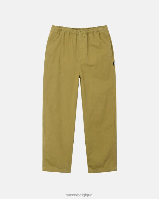 pantalon pantalon de plage brossé unisexe olive vif STUSSY V46H323