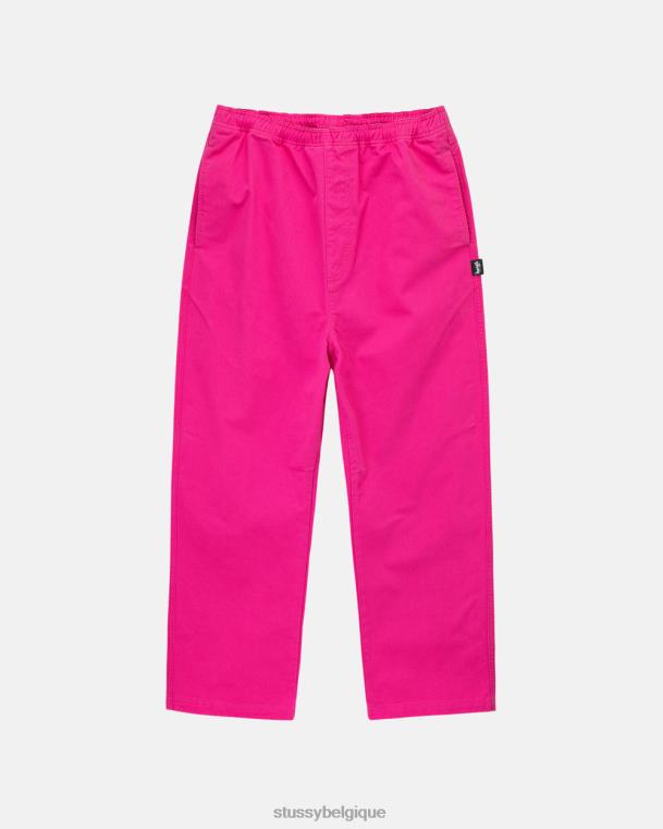 pantalon pantalon de plage brossé unisexe rose vif STUSSY V46H321