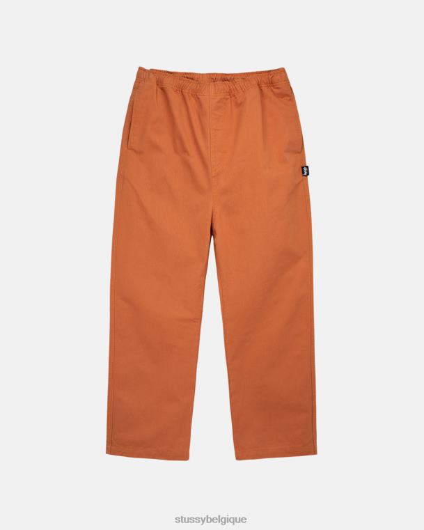 pantalon pantalon de plage brossé unisexe rouiller STUSSY V46H322