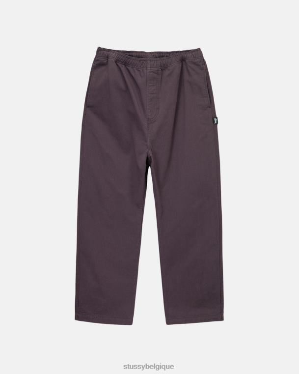 pantalon pantalon de plage brossé unisexe vin STUSSY V46H316
