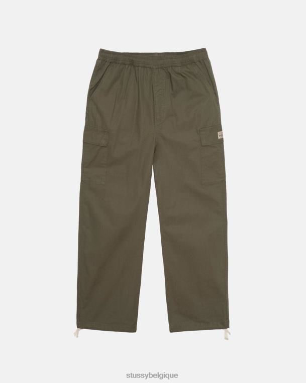 pantalon pantalon de plage cargo indéchirable unisexe olive STUSSY V46H337