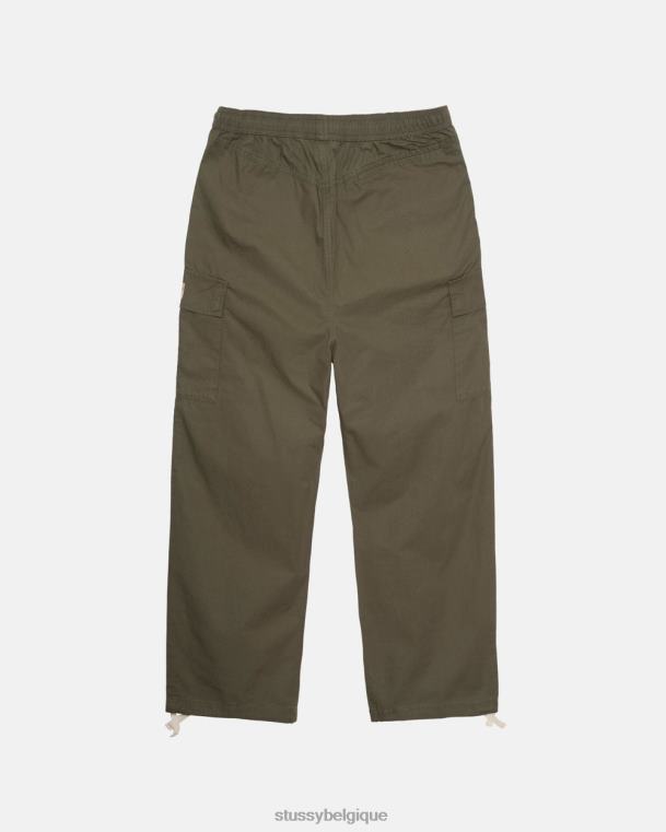 pantalon pantalon de plage cargo indéchirable unisexe olive STUSSY V46H337