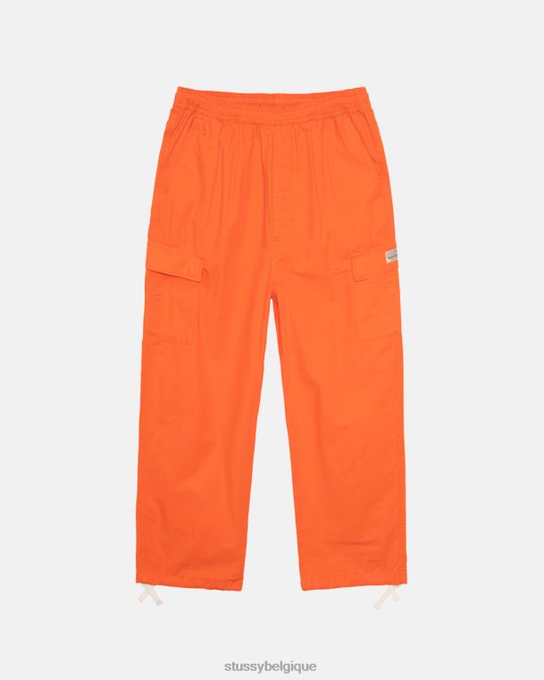 pantalon pantalon de plage cargo indéchirable unisexe orange STUSSY V46H338