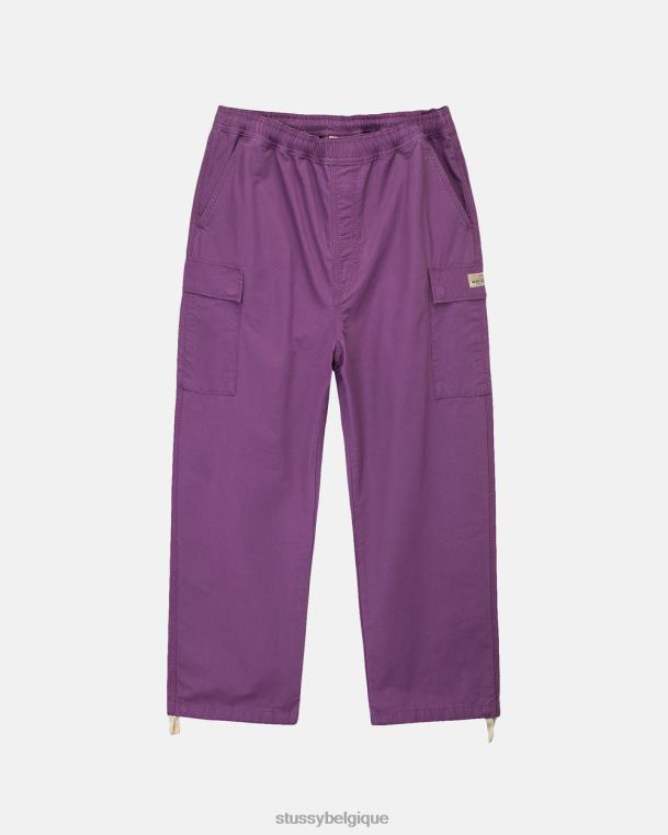 pantalon pantalon de plage cargo indéchirable unisexe violet STUSSY V46H336