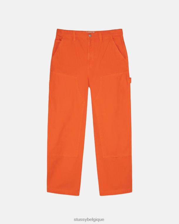 pantalon pantalon de travail en toile unisexe orange STUSSY V46H312