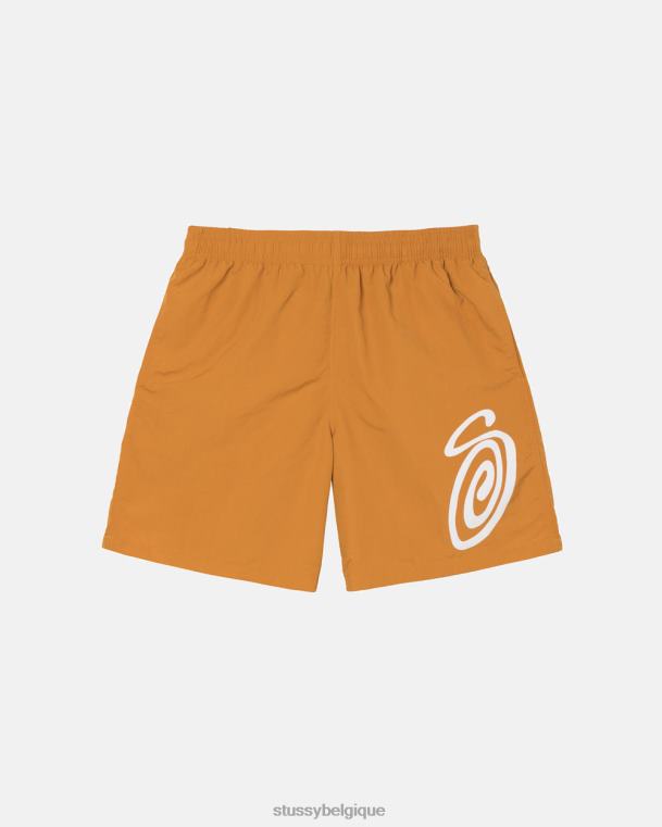 shorts bouclés s court d'eau unisexe curry STUSSY V46H121