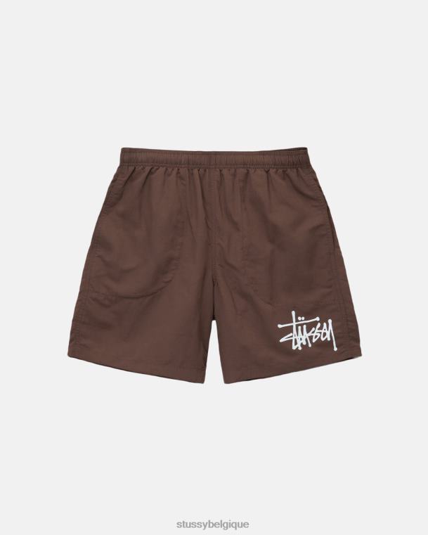 shorts grand short d'eau de base unisexe café STUSSY V46H102