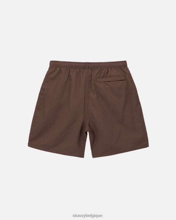 shorts grand short d'eau de base unisexe café STUSSY V46H102