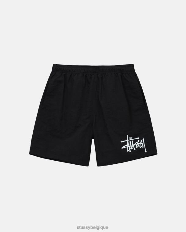 shorts grand short d'eau de base unisexe noir STUSSY V46H101
