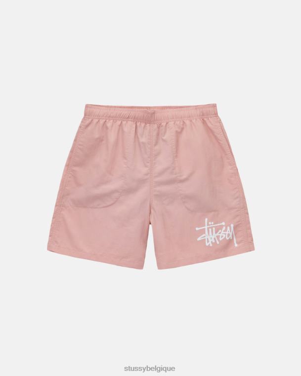 shorts grand short d'eau de base unisexe rose STUSSY V46H106