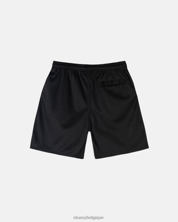 shorts grand short en maille de base unisexe noir STUSSY V46H269