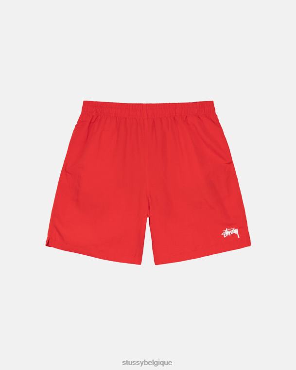 shorts manque d'eau unisexe rouge vif STUSSY V46H115
