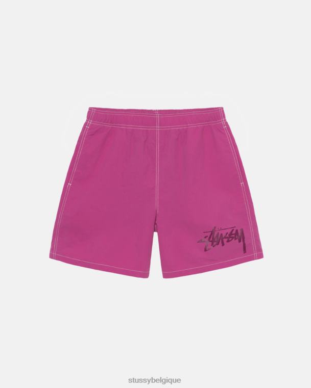 shorts notre atelier historique manque d'eau unisexe magenta STUSSY V46H94