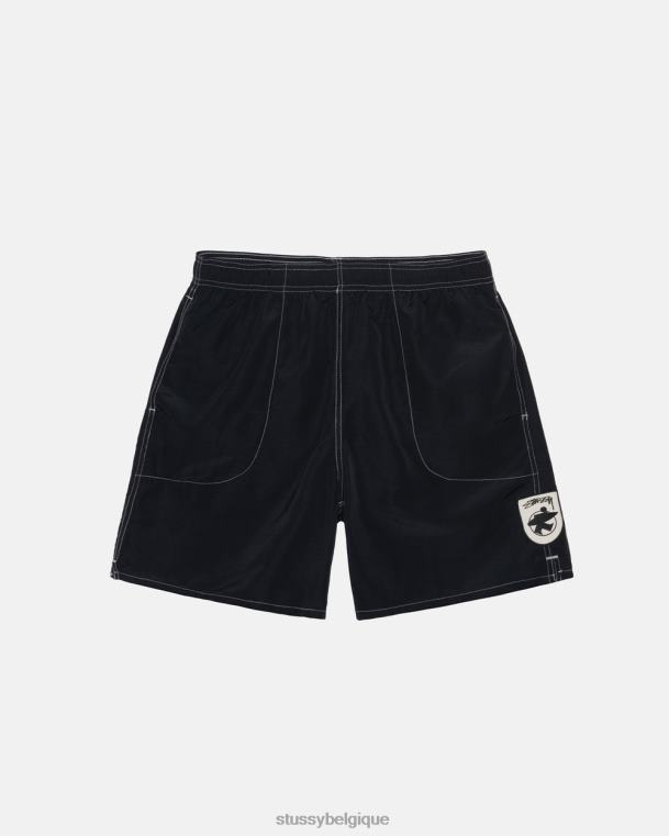 shorts short de bain patch surfman unisexe noir STUSSY V46H96